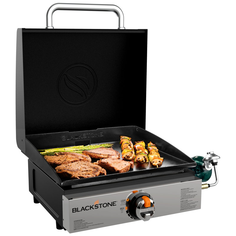 Blackstone Barbecue au gaz propane à dessus plat et 1 brûleur pour